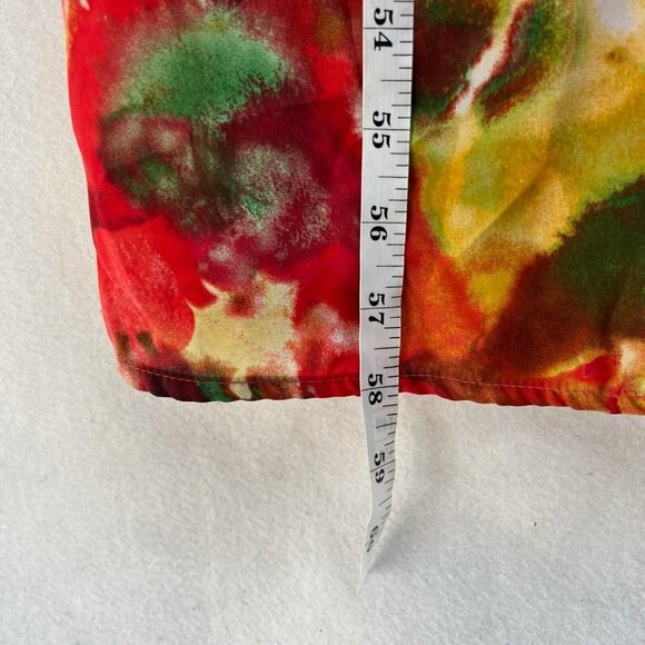 BB Dakota Maxi Dress Sz S Orange Floral Deep V-Neck Thin Strap A-Line High Waist - Picture 5 of 14